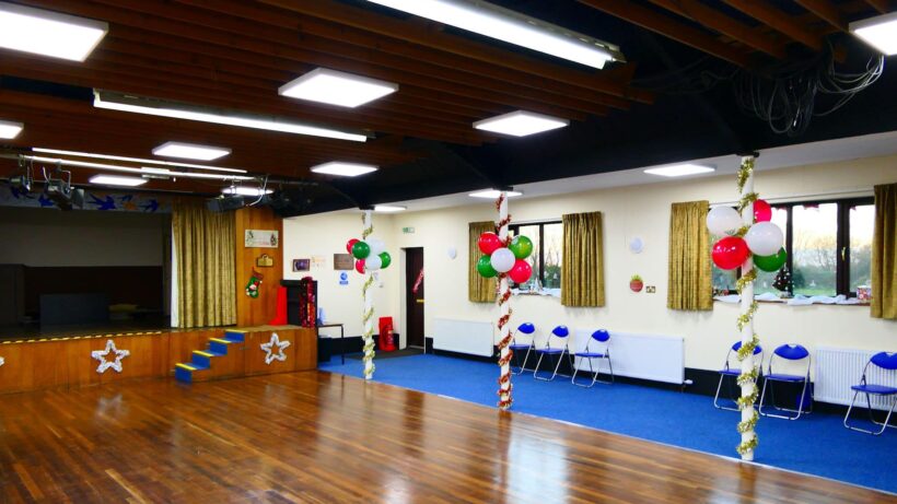 Interior of the Trusthorpe Village Hall