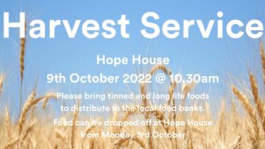 Harvest Service at Hope House