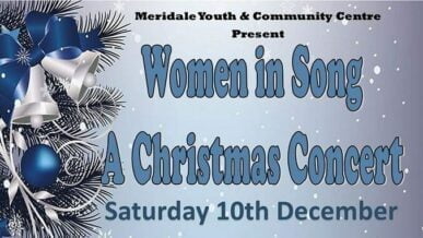 Event poster for Women In Song, hosted in Sutton on Sea