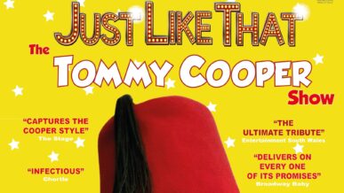 Event poster for the Tommy Copper show, hosted at The Meridale Hall