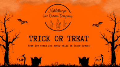 Trick or Treat at Mablethorpe Ice Cream Co.
