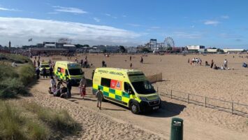 Emergency services rush to incidents on Mablethorpe and Skegness beaches