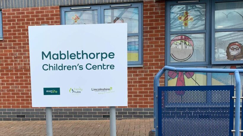 New sign for Mablethorpe Children's Centre