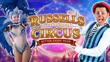 Russells International Circus shows at Trusthorpe
